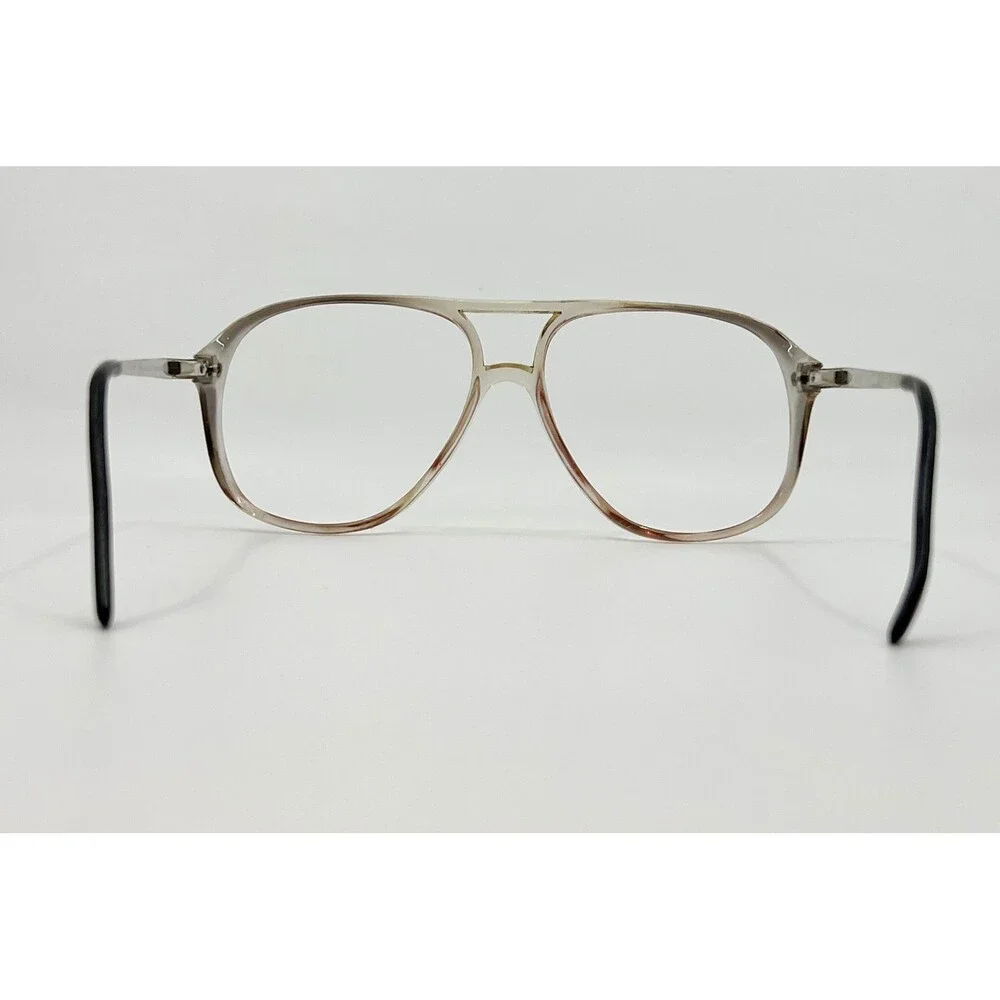 Fratelli Lozza Eyeglasses Mens Gray Marty Aviator Double Bridge Italy Large